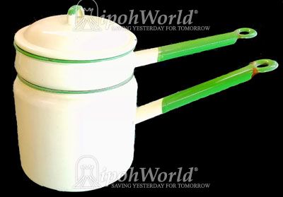 
        11170|
        Yellow Enamel 2-tier Pot